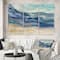 Designart - Coast Blue Sea Waves Watercolour - Modern Farmhouse Canvas Art